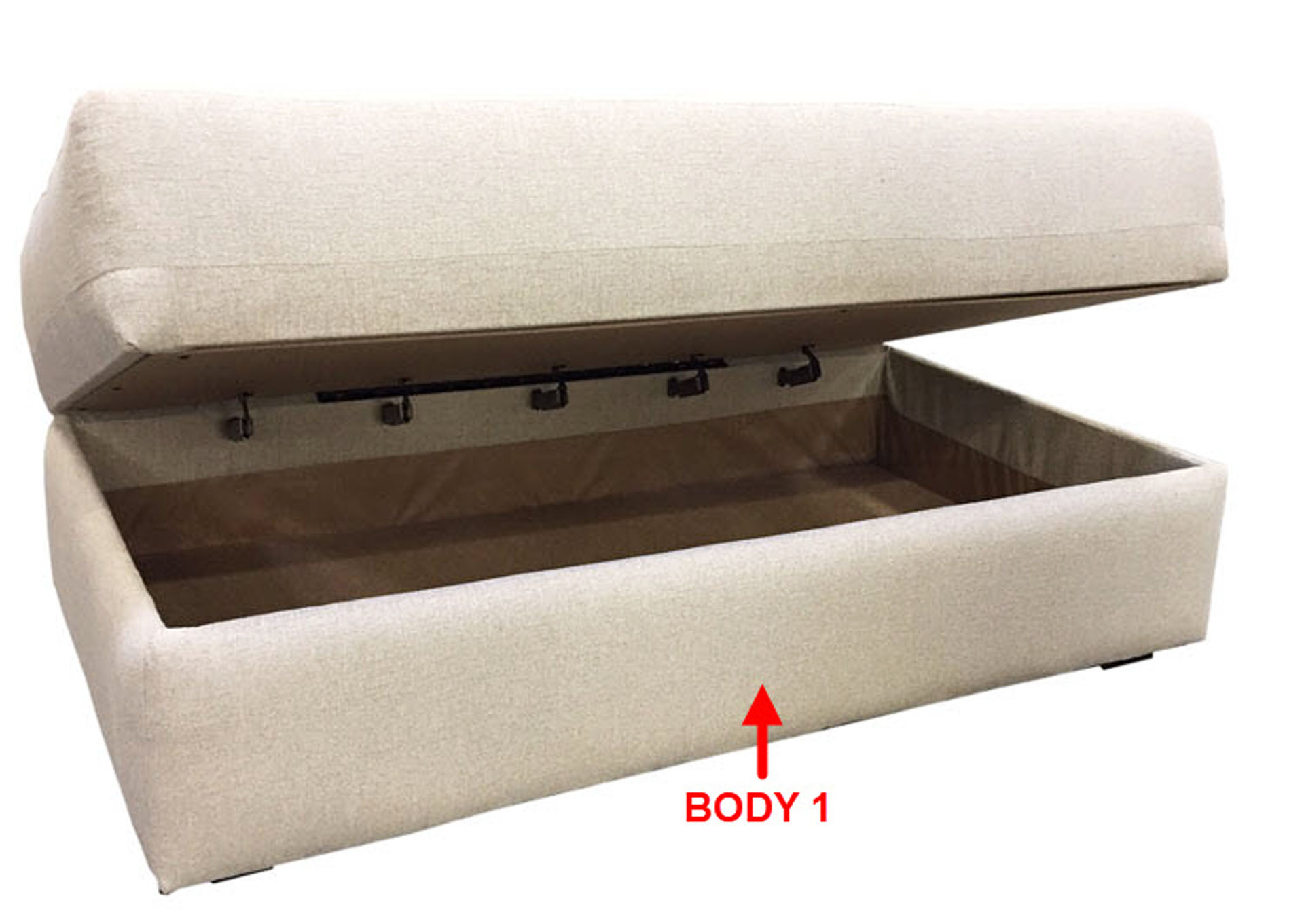 Performance Rectangular Cocktail Ottoman w/Storage,Stanton