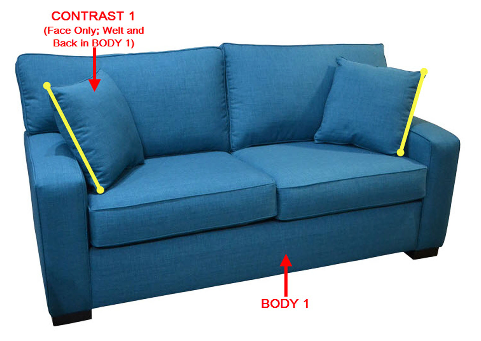 Performance Full Fabric Sleeper Sofa Gel w/ 2 Pillows,Stanton