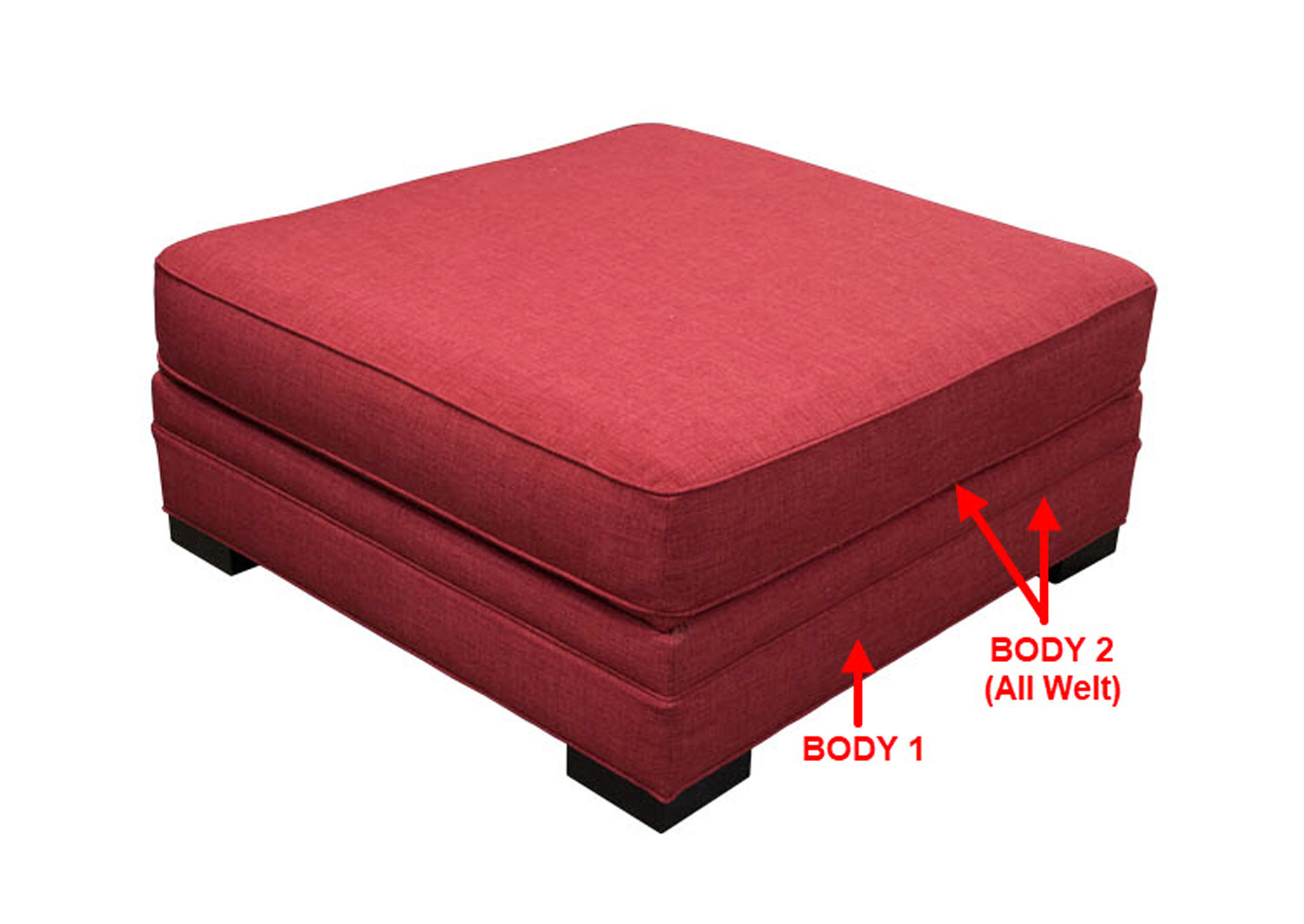 Performance Square Cocktail Ottoman,Stanton