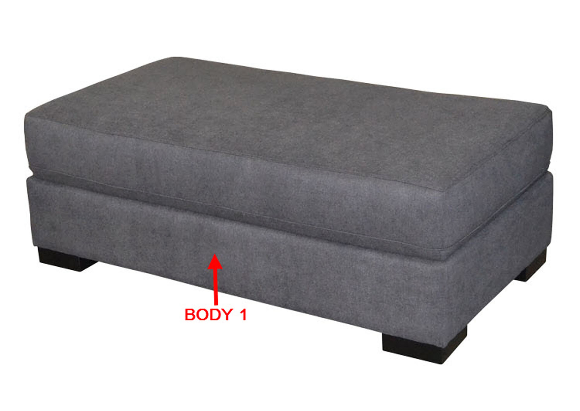 Performance Rectangular Cocktail Ottoman,Stanton