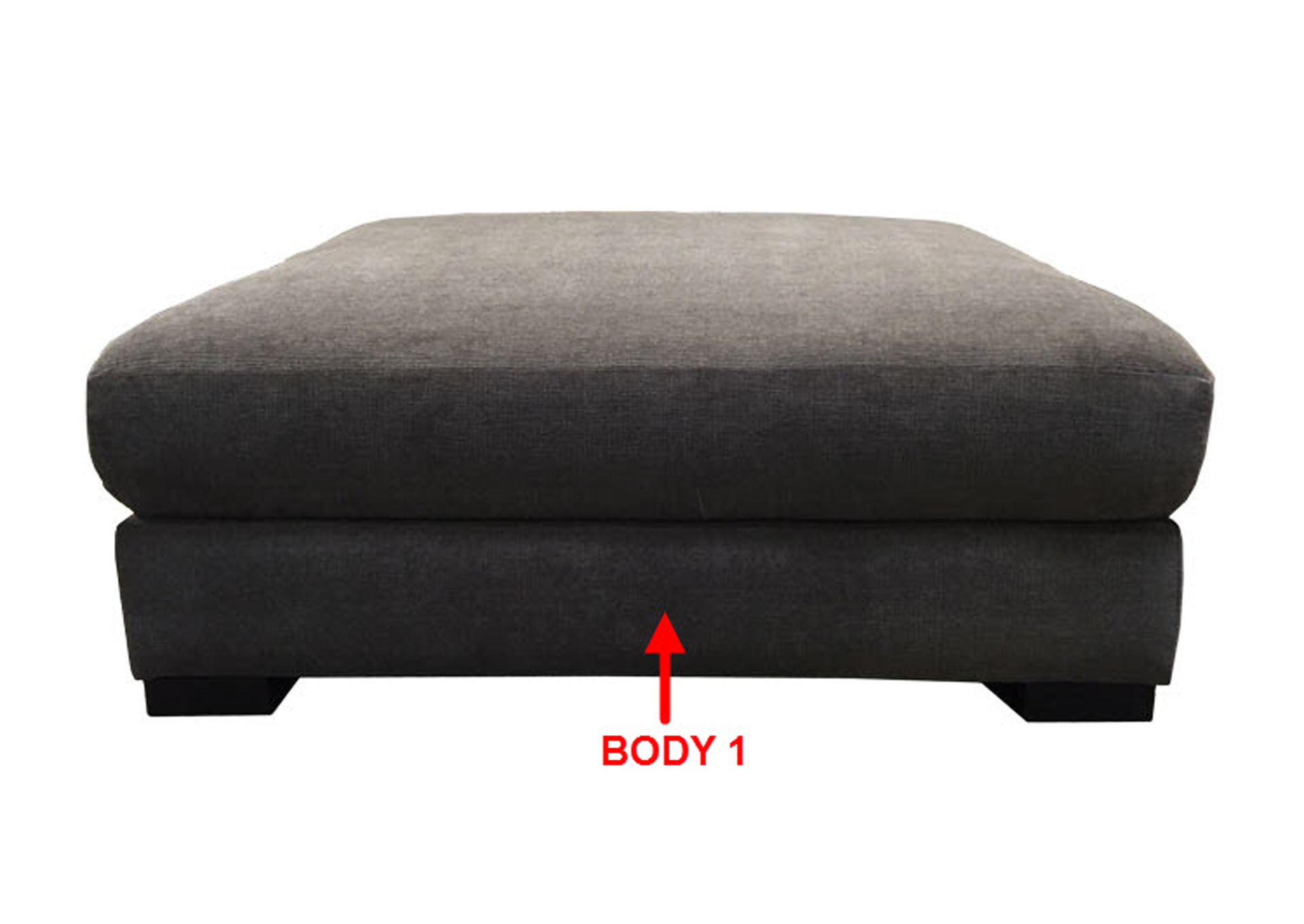Performance XL Square Cocktail Ottoman,Stanton