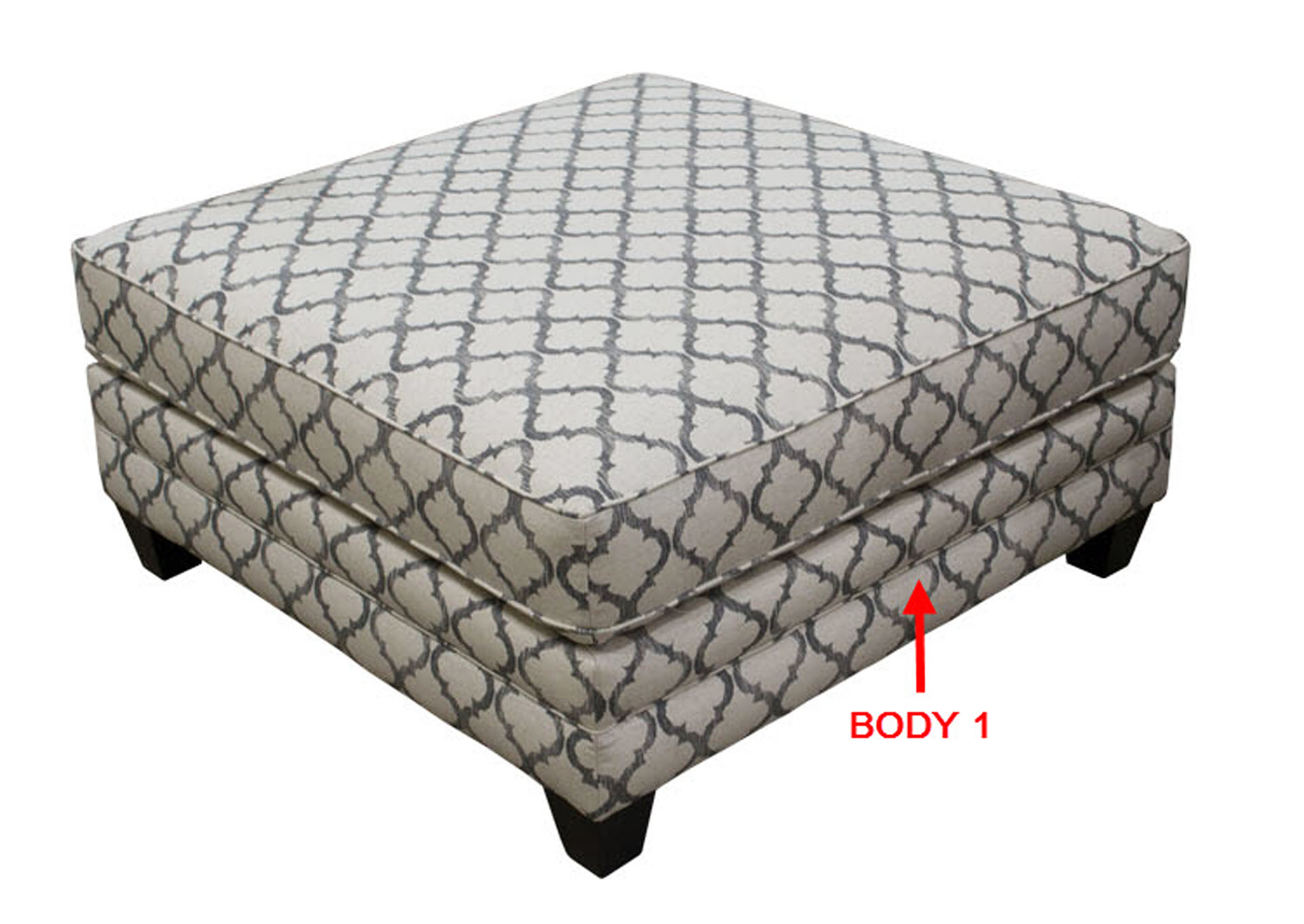 Performance Square Cocktail Ottoman,Stanton