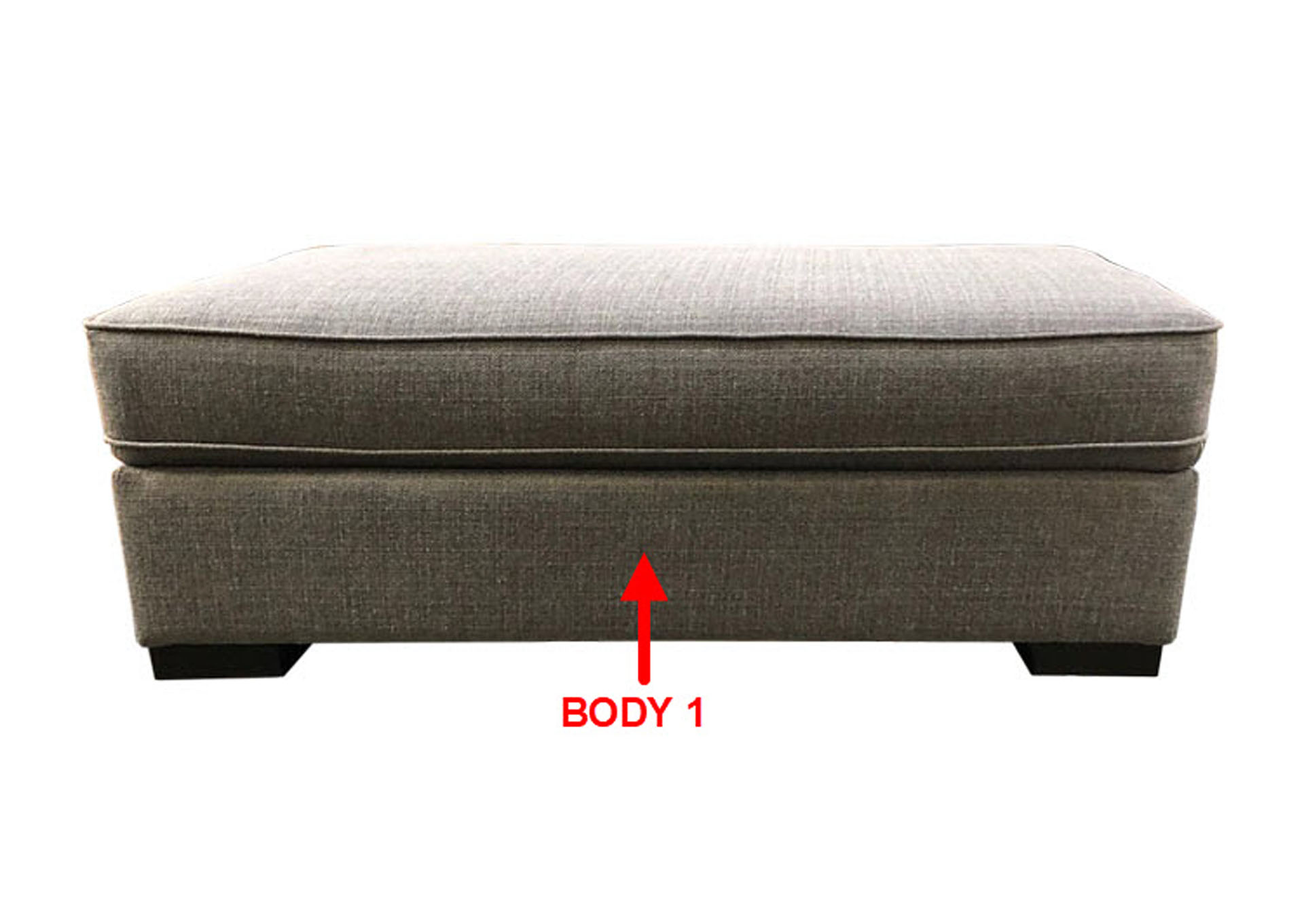 Performance Rectangular Cocktail Ottoman,Stanton