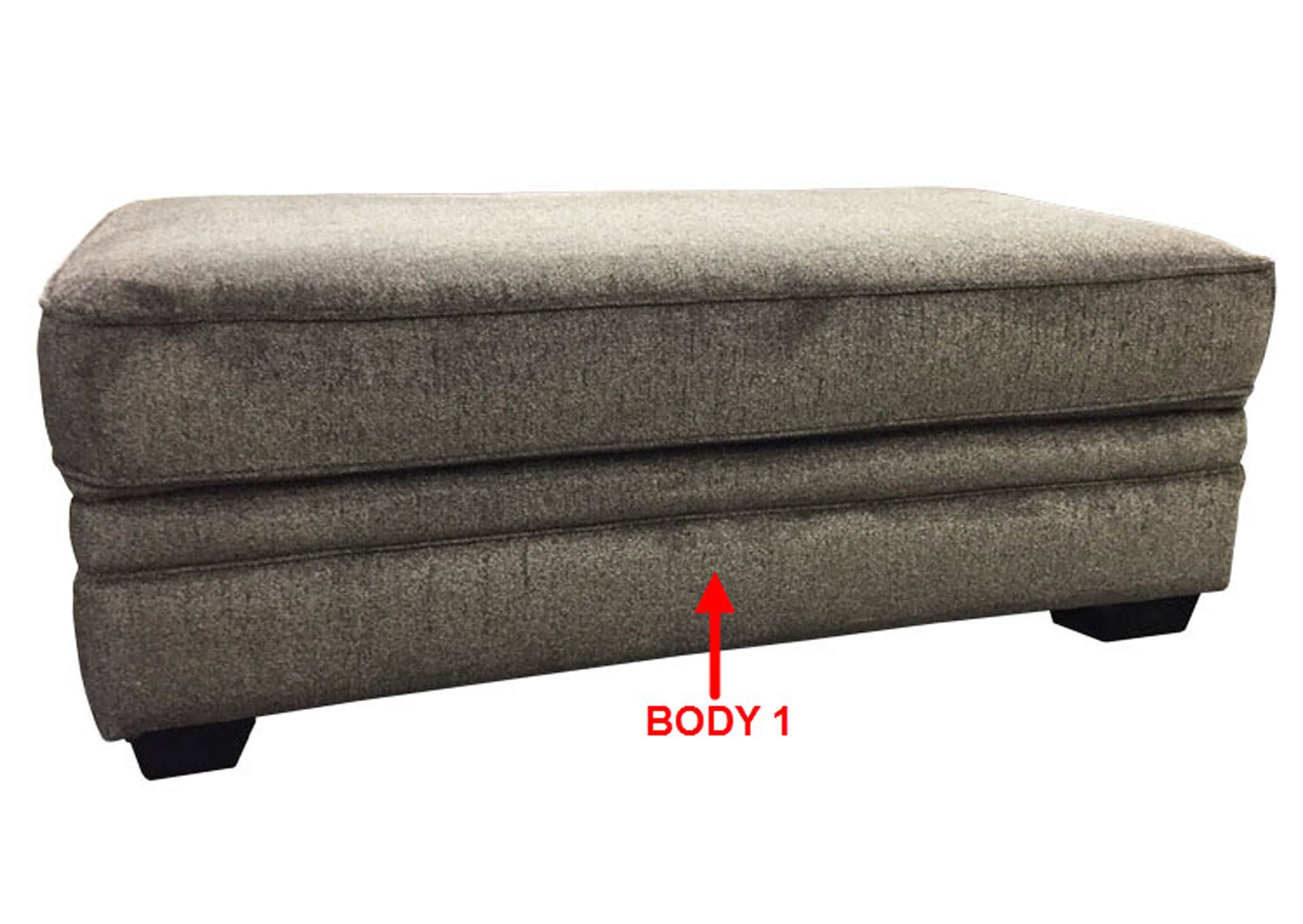 Performance Rectangular Cocktail Ottoman,Stanton