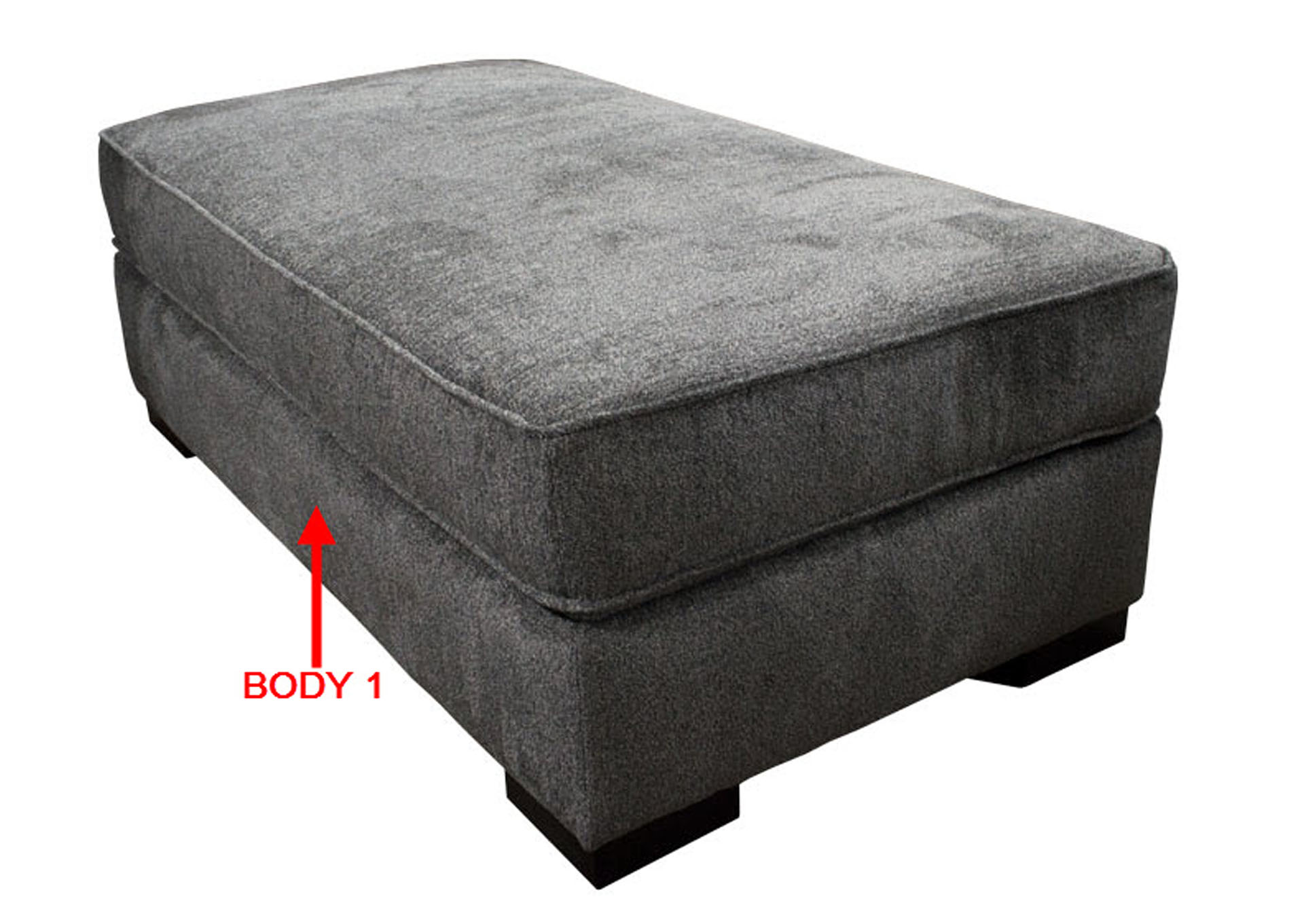 Performance Rectangular Cocktail Ottoman,Stanton