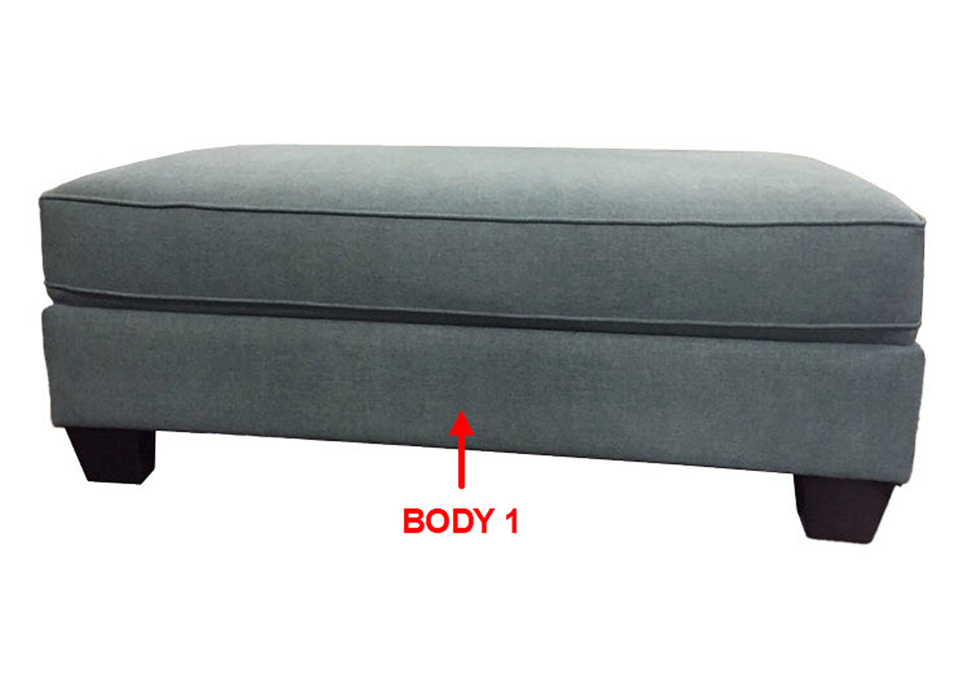 Performance Rectangular Cocktail Ottoman,Stanton