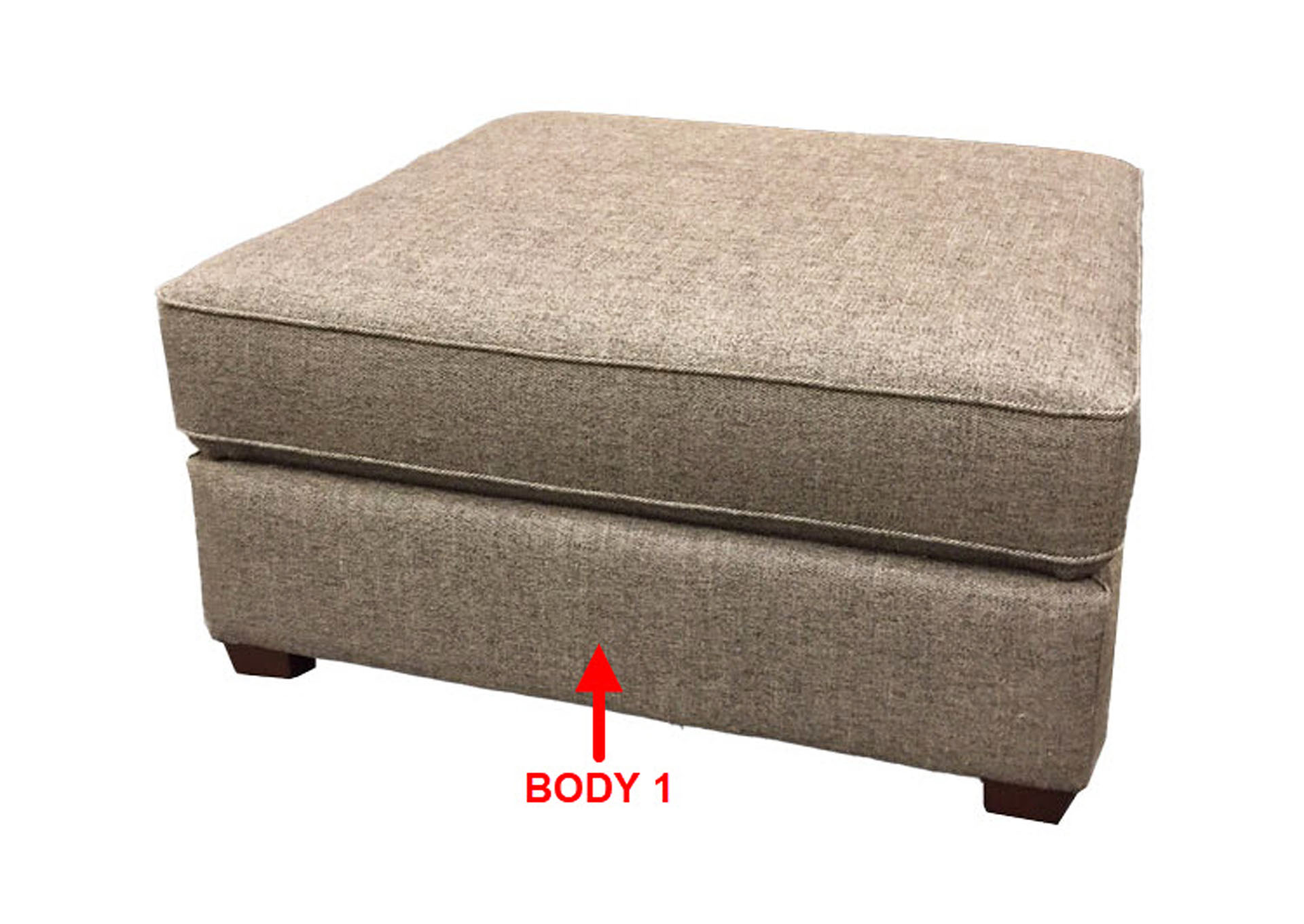 Performance Square Cocktail Ottoman,Stanton