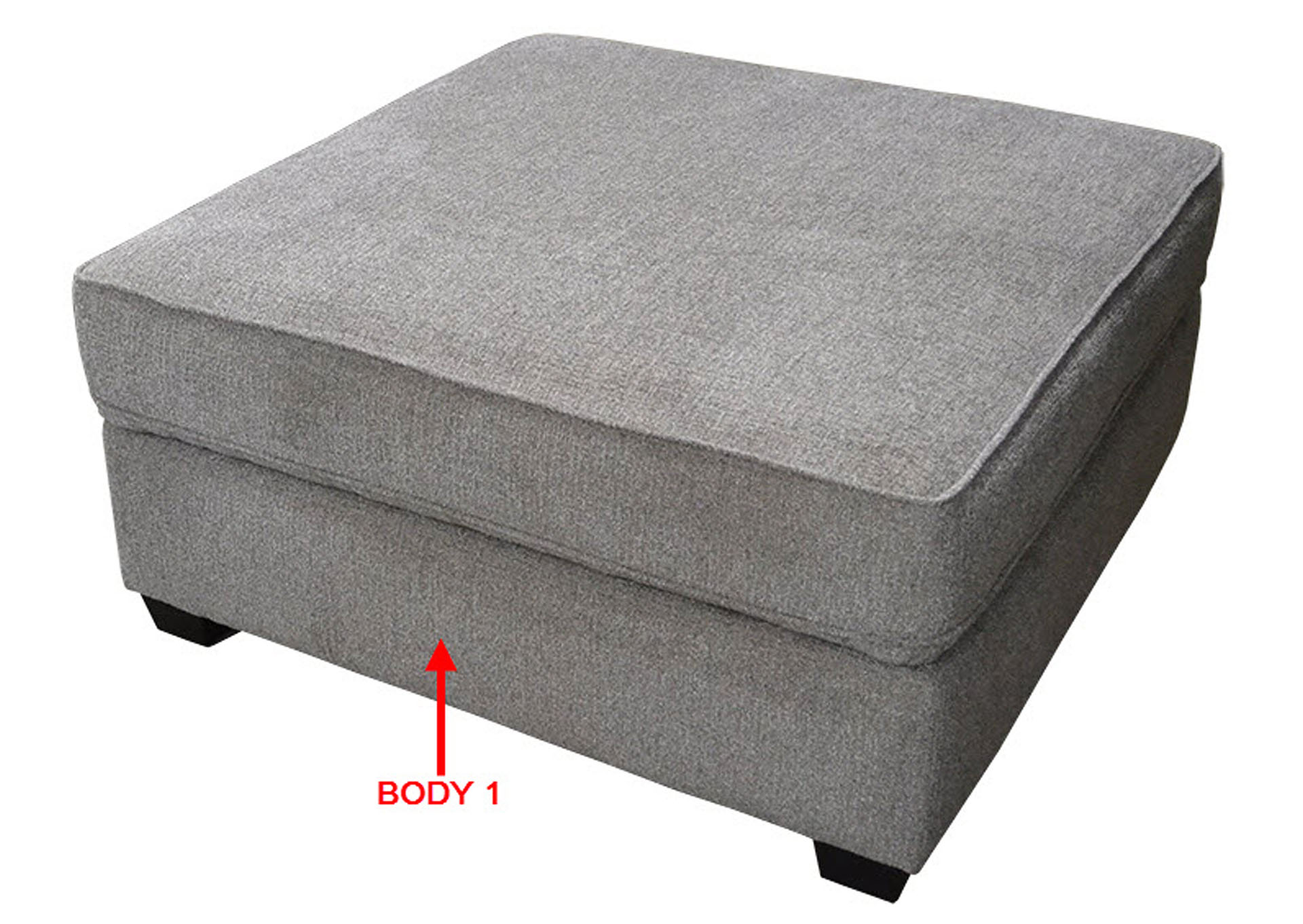 Performance Square Cocktail Ottoman,Stanton