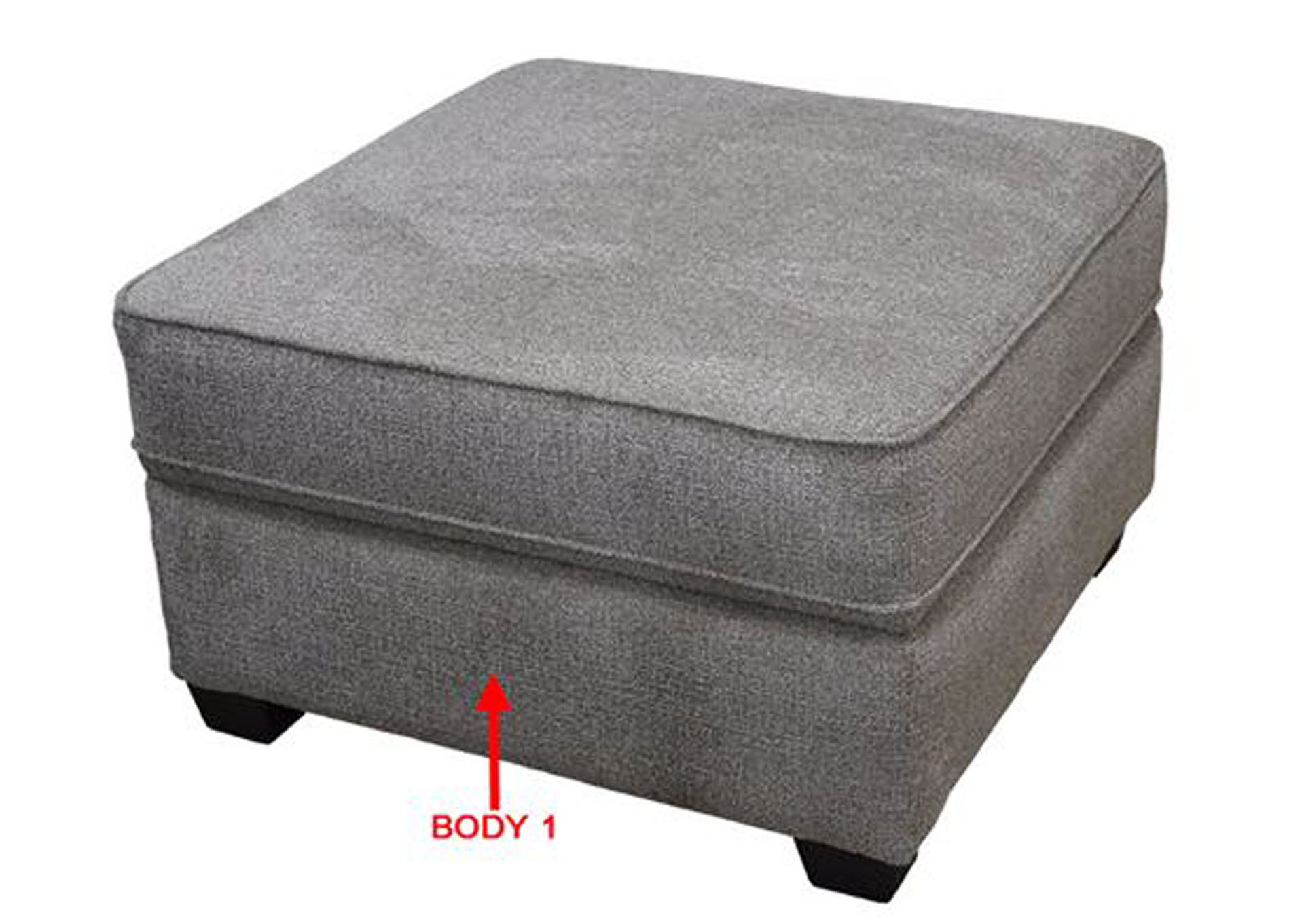 Performance Sm. Square Storage Ottoman,Stanton