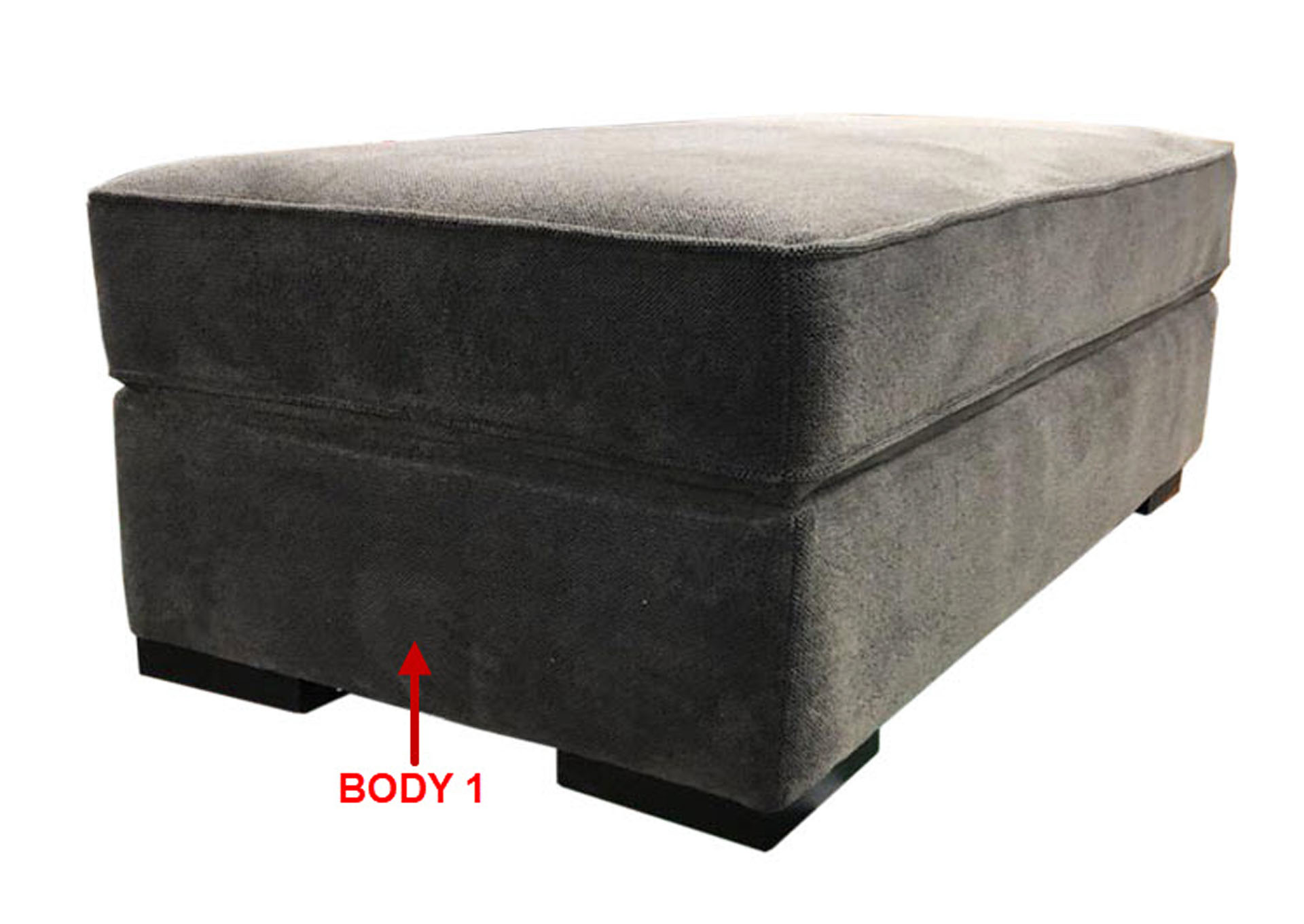 Performance Rectangular Cocktail Ottoman,Stanton