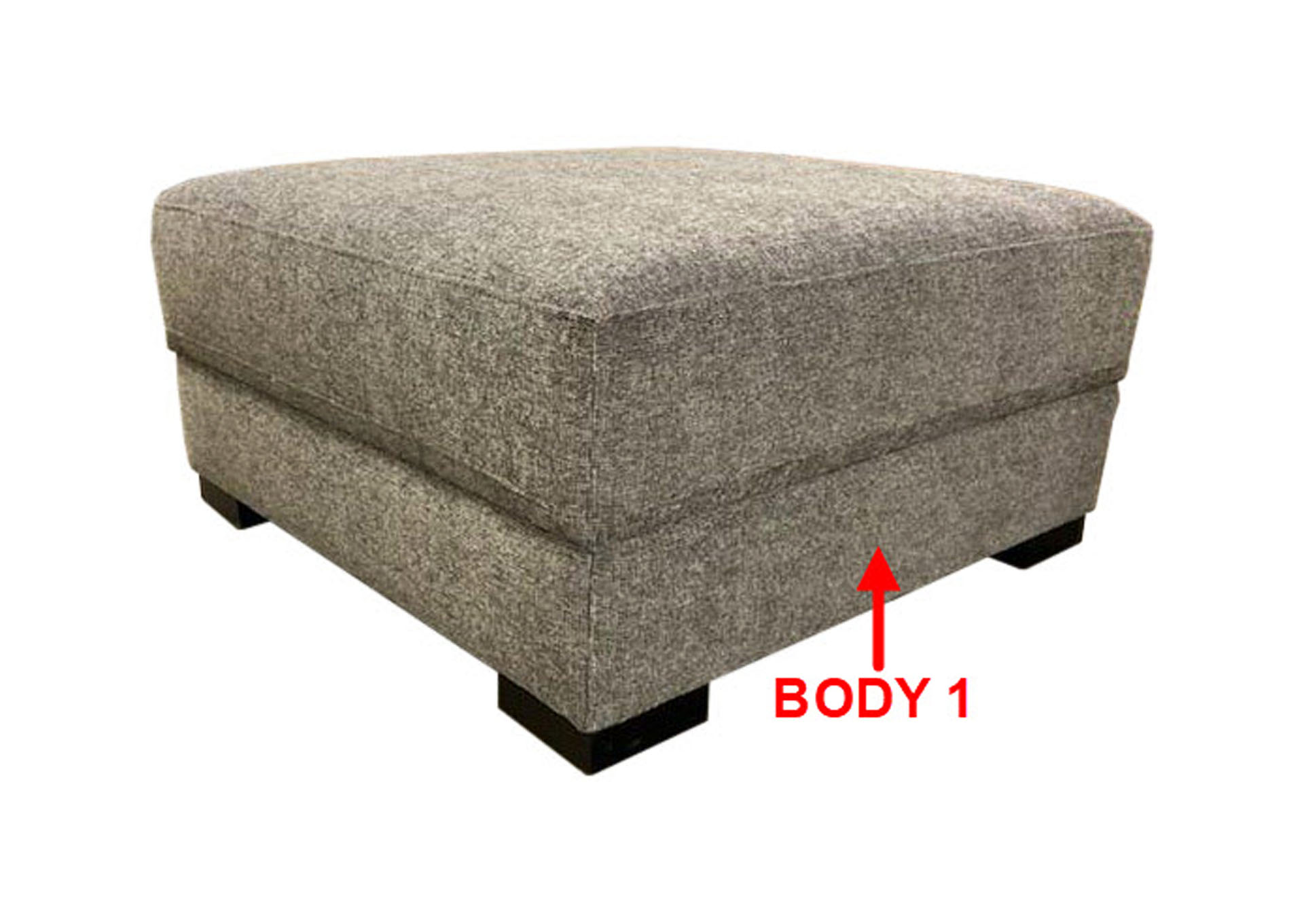 Performance Square Storage Ottoman,Stanton