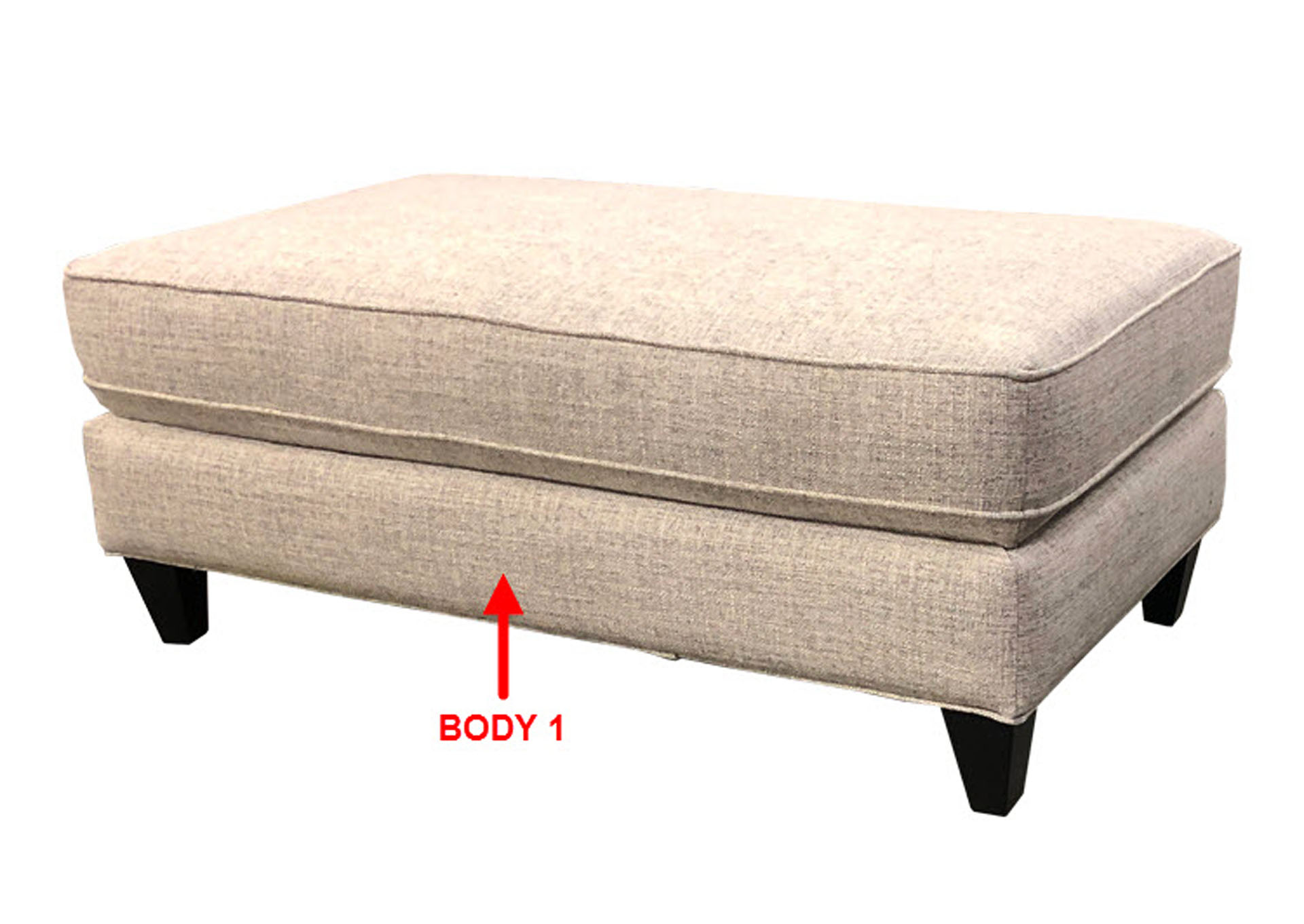 Performance Rectangular Cocktail Ottoman,Stanton