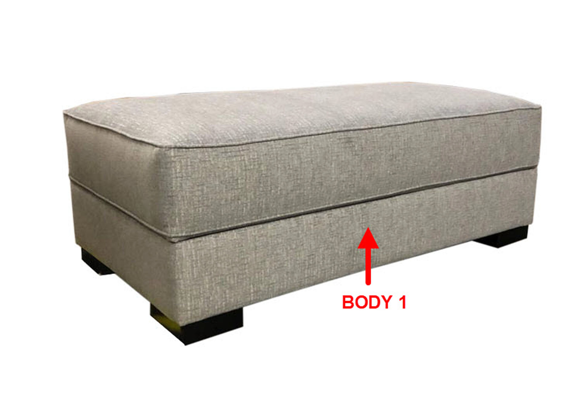 Performance Rectangular Storage Ottoman,Stanton