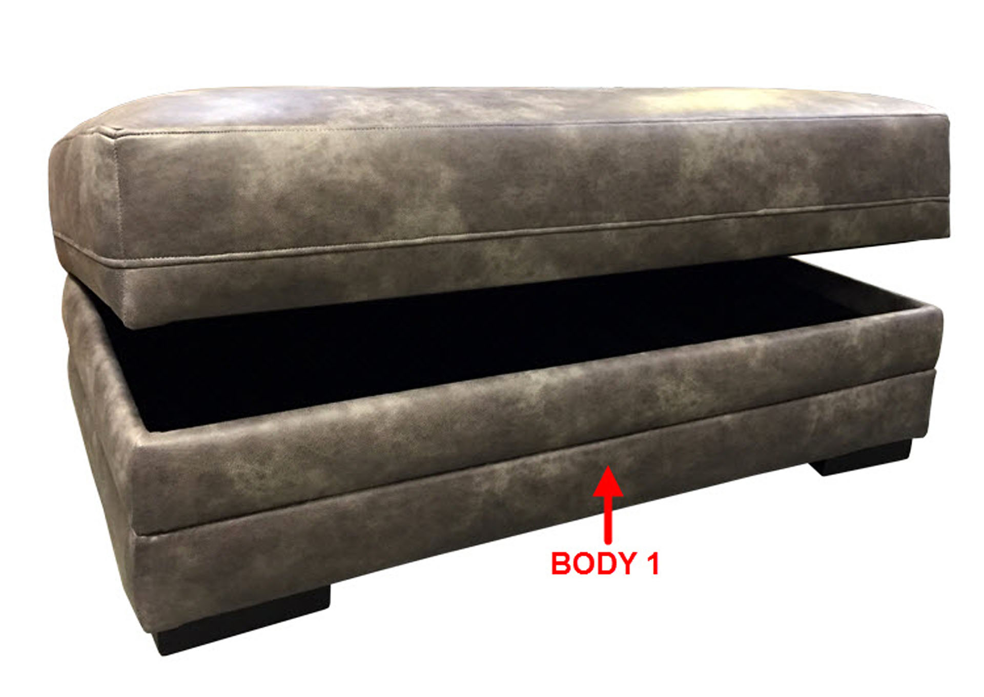 Performance Rectangular Storage Ottoman,Stanton
