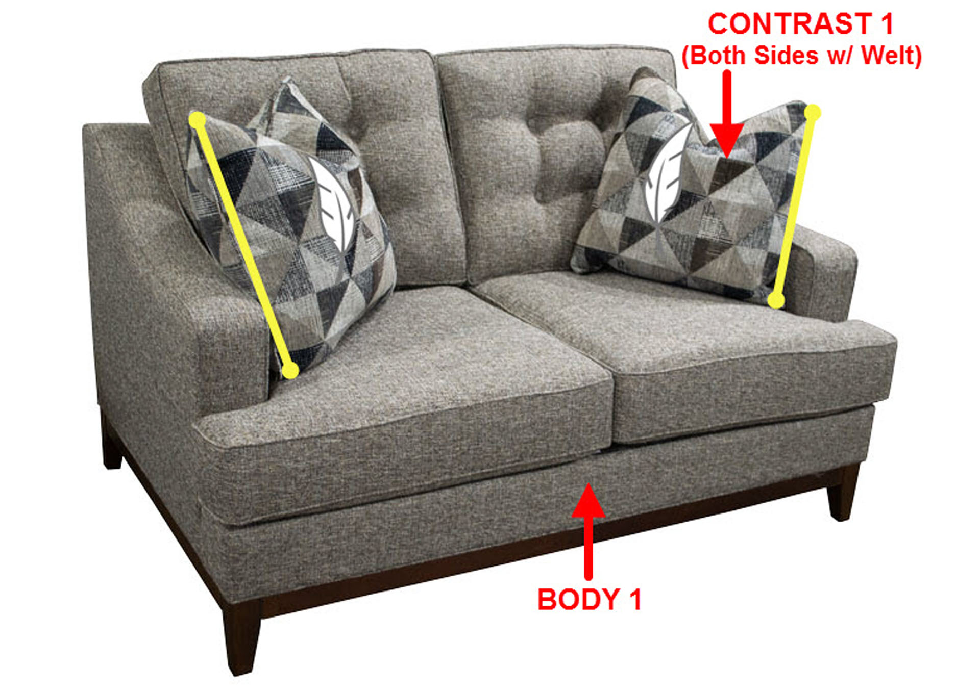 Performance Loveseat w/ 2 Pillows,Stanton