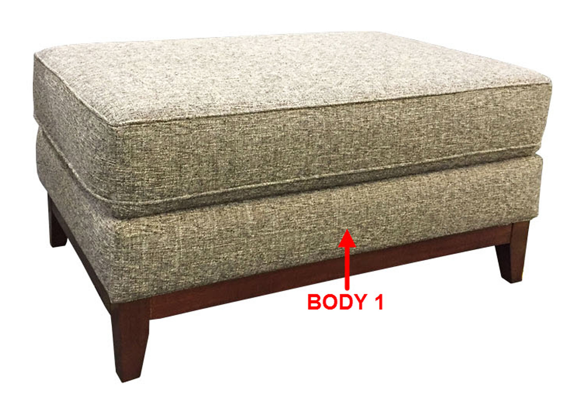 Performance Large Rectangular Ottoman,Stanton