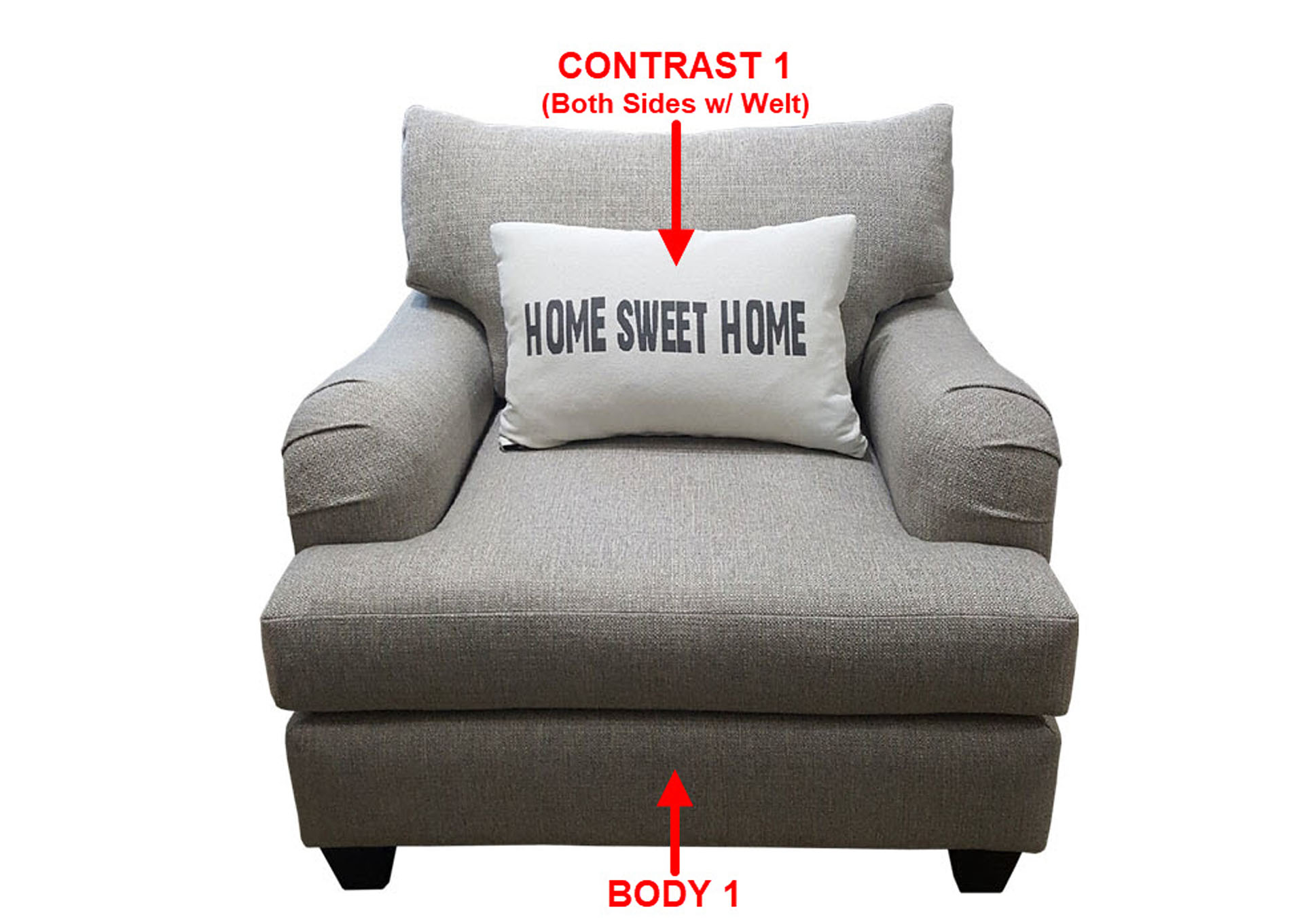 Performance Chair & 1/2 w/ 1 Pillow,Stanton