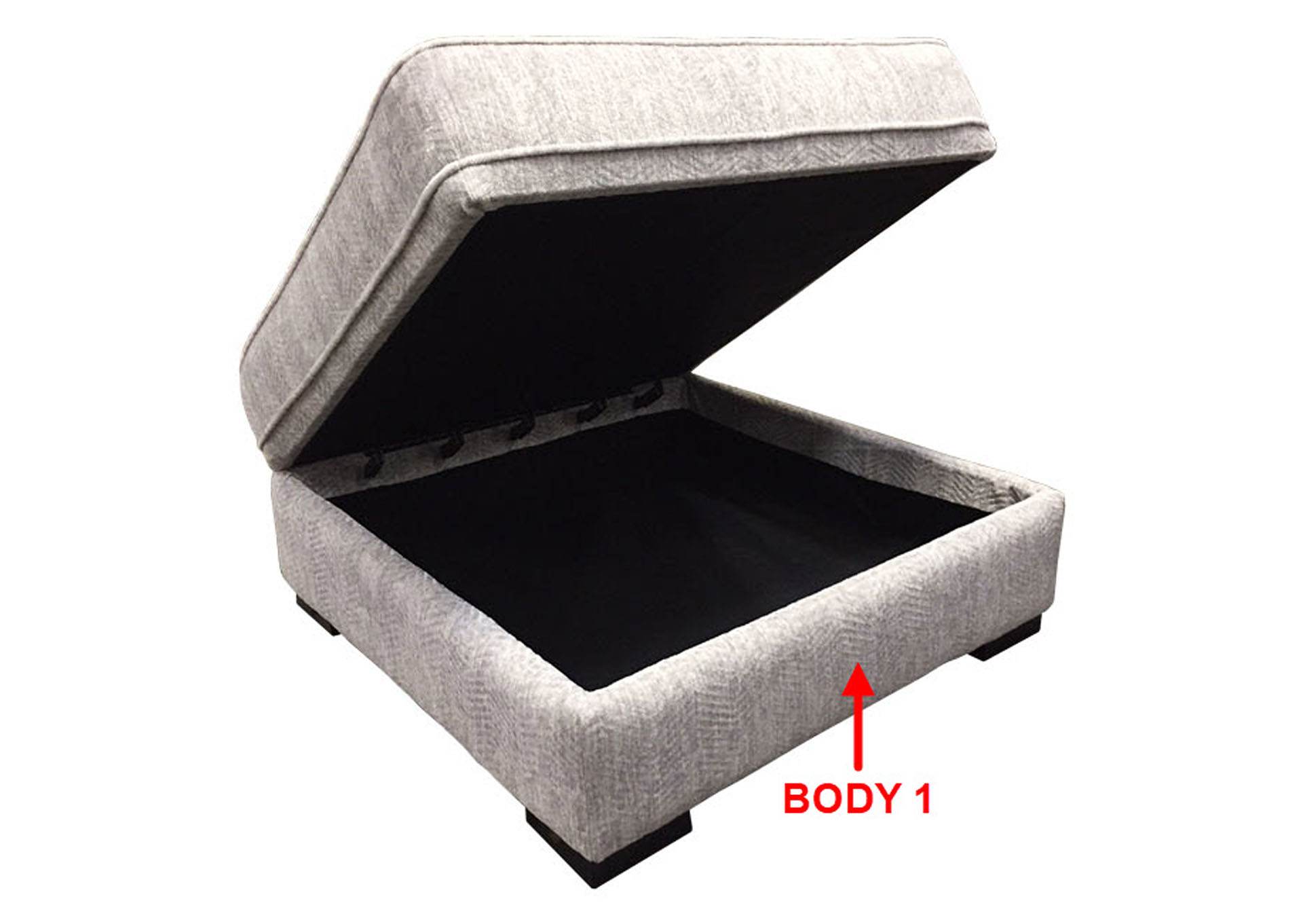 Value Selection Square Storage Ottoman,Stanton