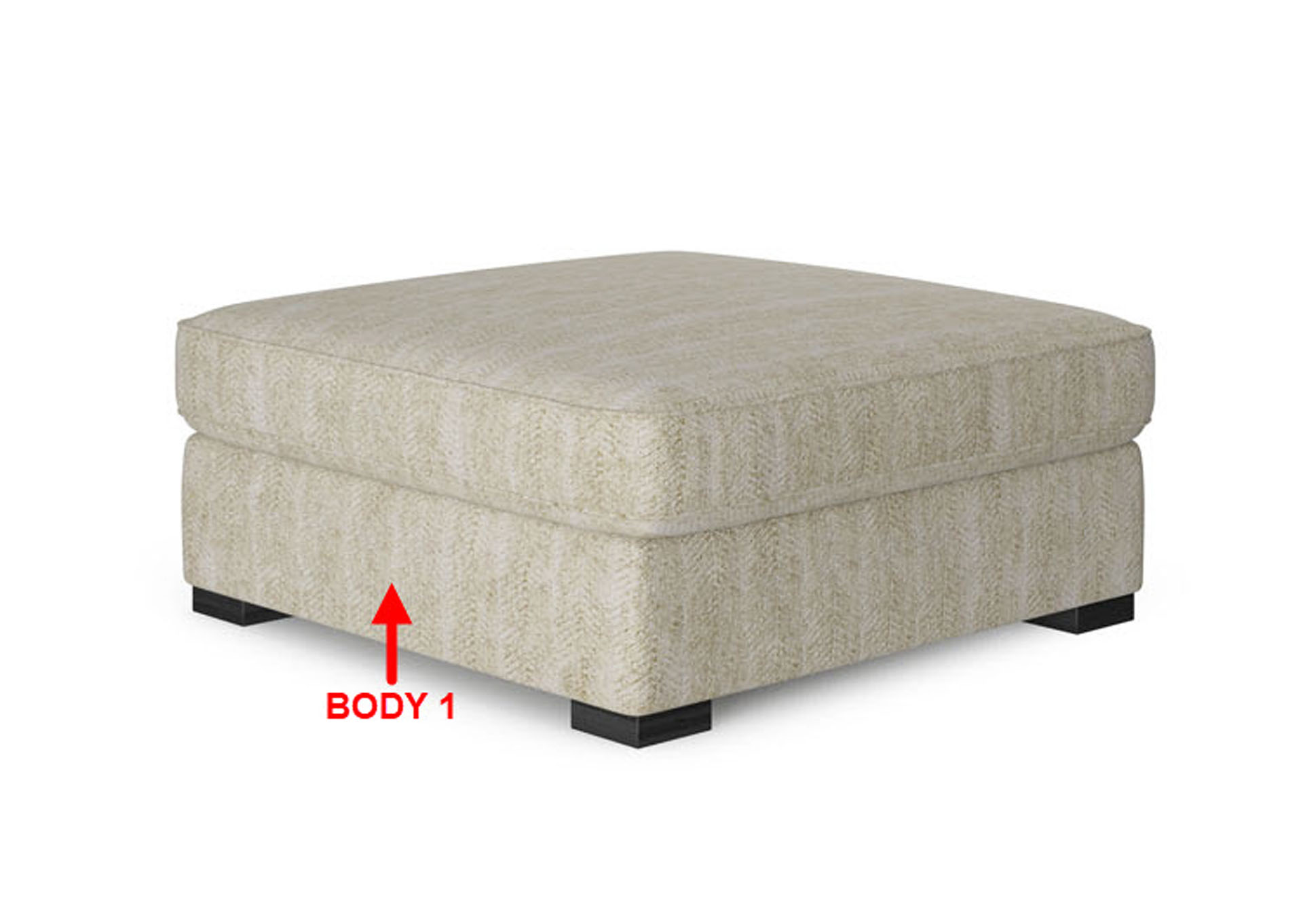 Value Selection XL Square Cocktail Ottoman,Stanton
