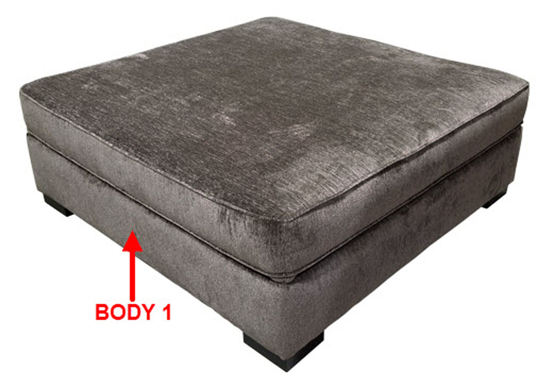 Value Selection XL Square Cocktail Ottoman,Stanton