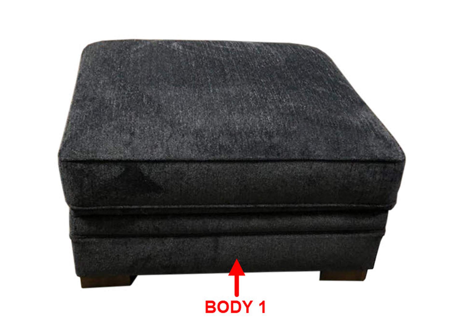 Performance Square Storage Ottoman,Stanton