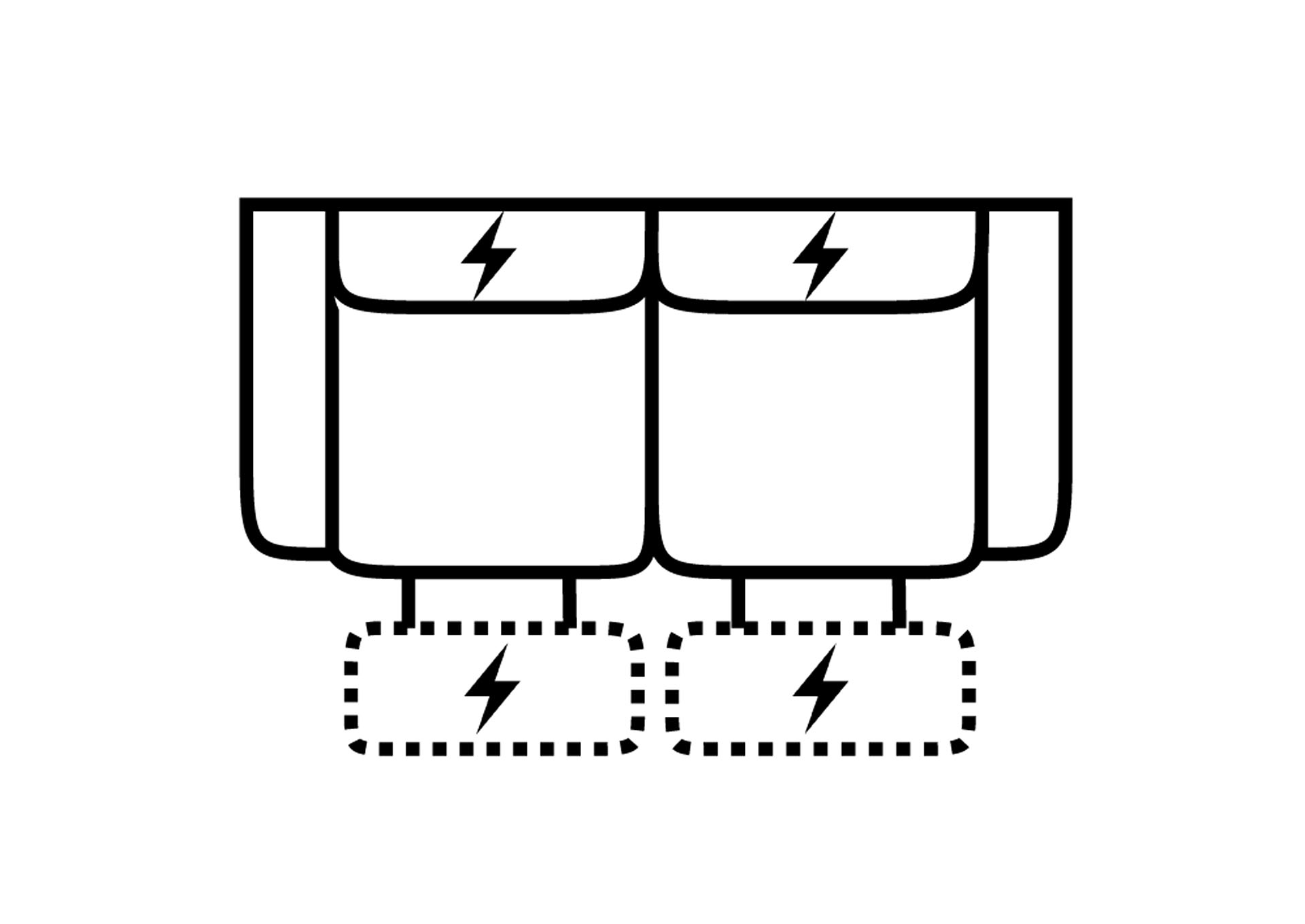 Performance Power HR Dual Recl. Loveseat,Stanton