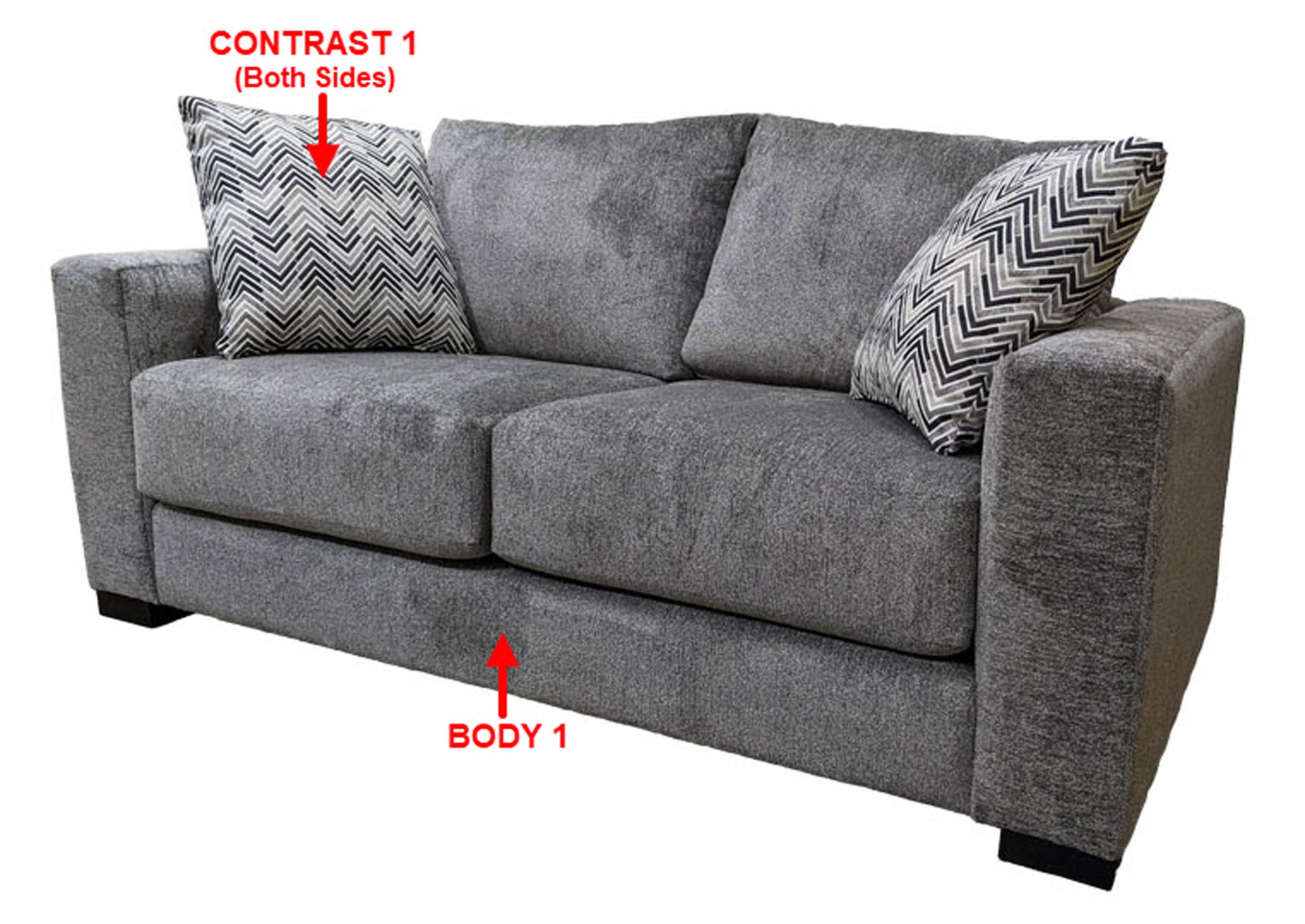 Performance Loveseat w/ 2 Pillows,Stanton