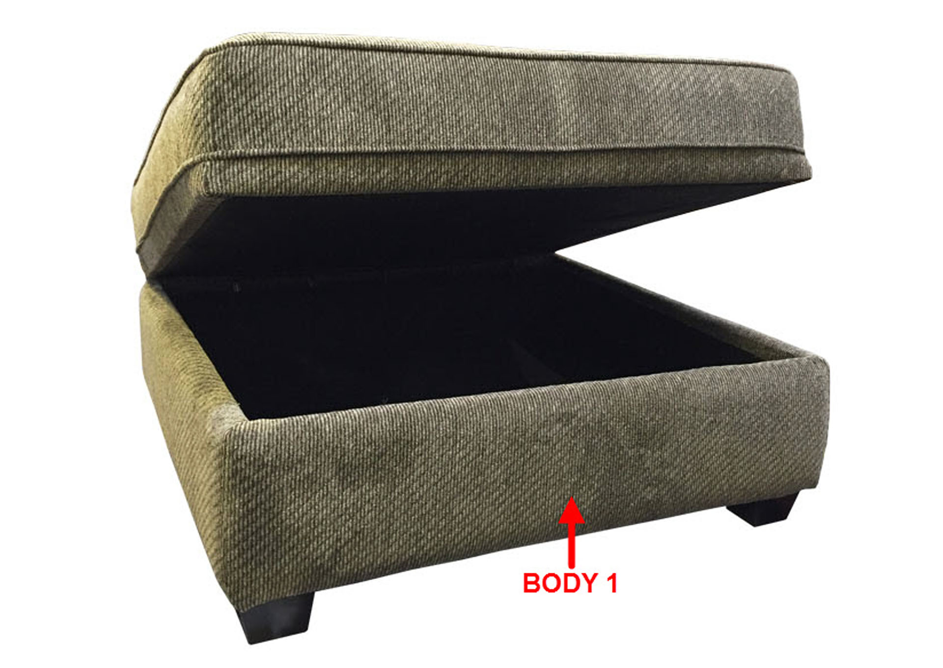 Performance Storage Ottoman,Stanton