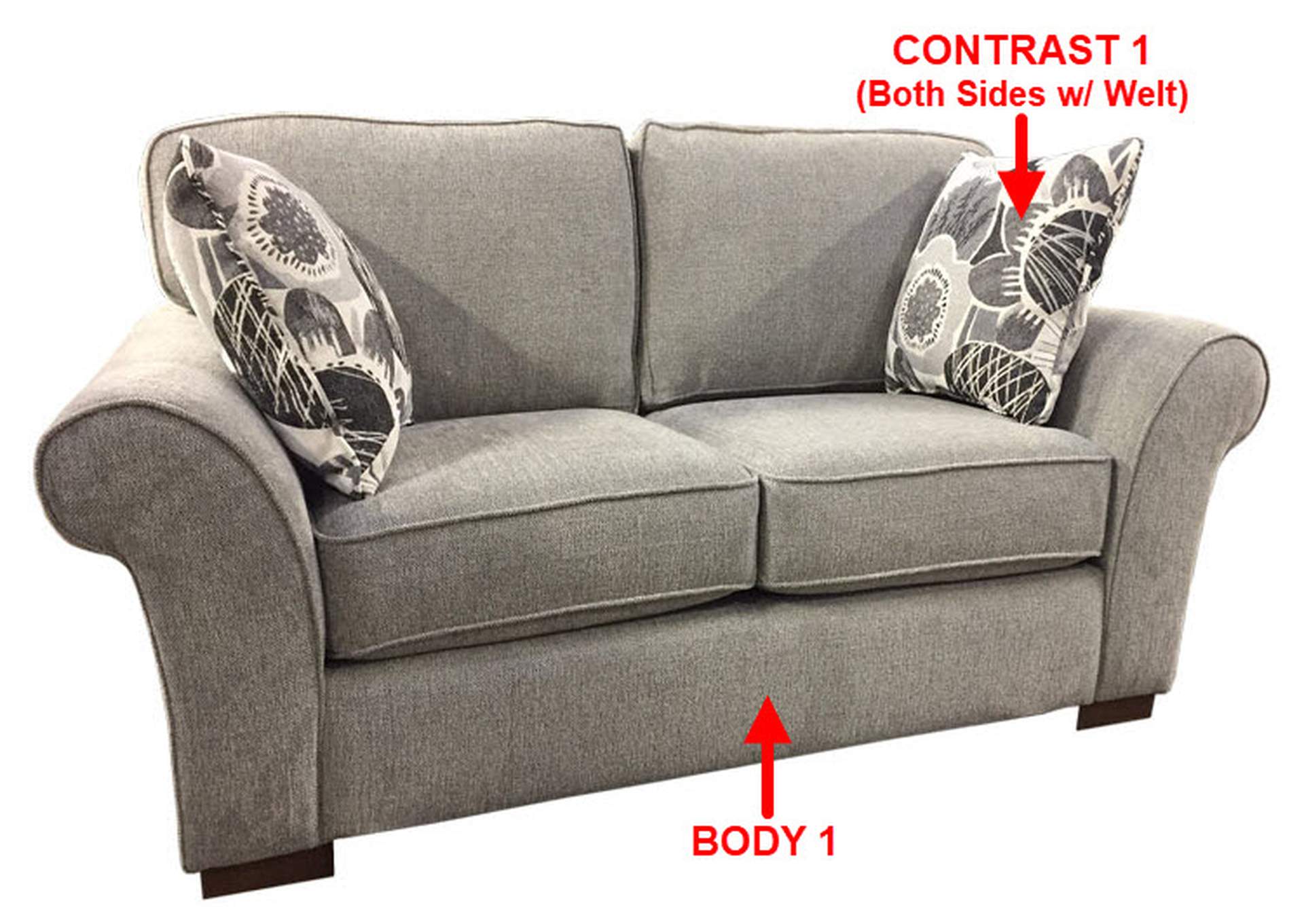 Value Selection Loveseat w/ 2 Pillows,Stanton