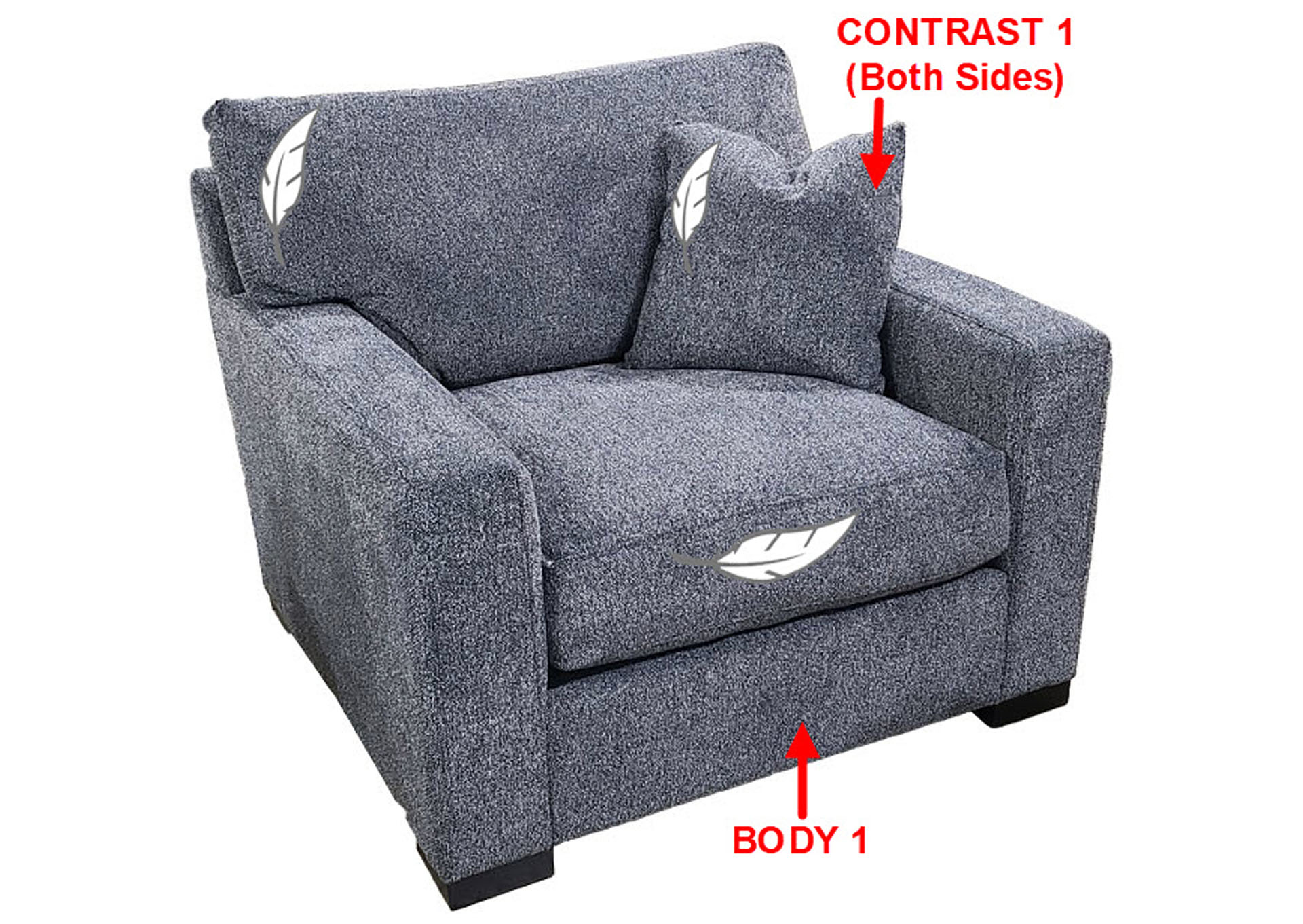 Performance Chair 1/2 w/ 1 Pillow,Stanton