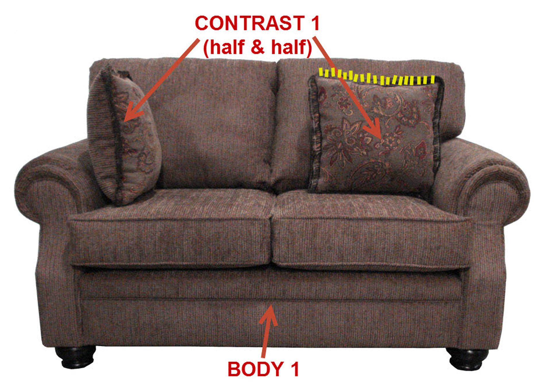 Performance Loveseat w/ 2 Pillows,Stanton