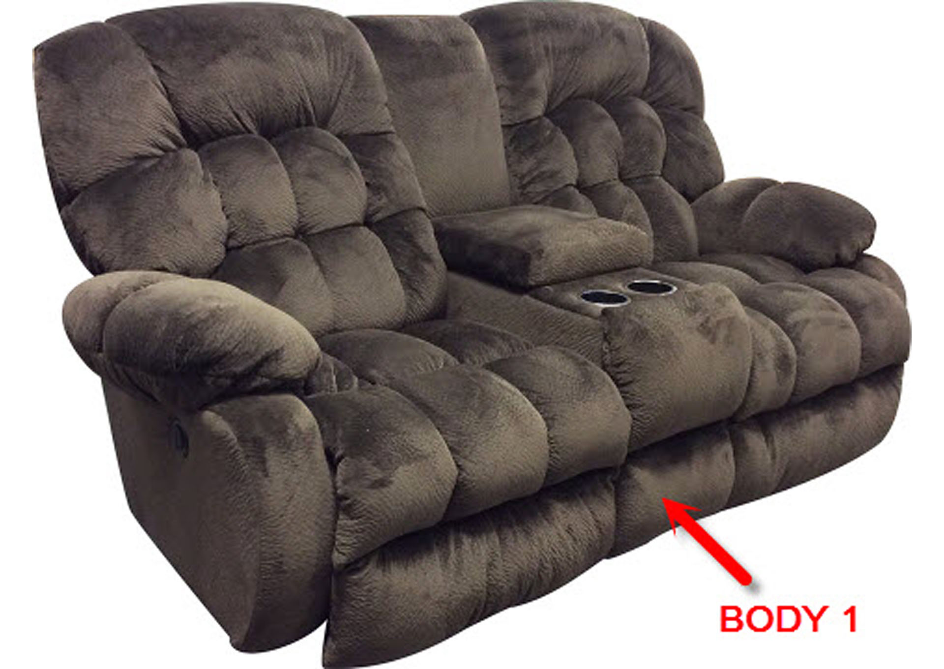 Performance Dual Reclining Console Loveseat,Stanton