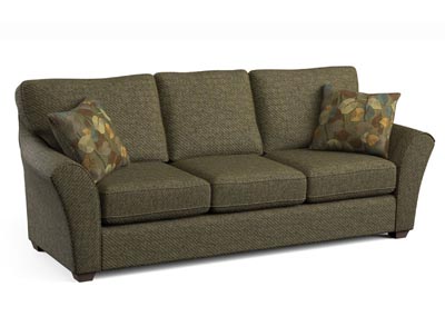 Value Selection Fabric Sofa w/ 2 Pillows