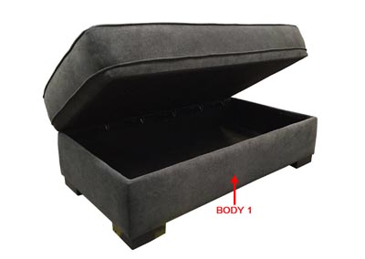 Image for Performance Rectangular Storage Ottoman