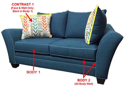 Image for Performance Loveseat w/ 2 Pillows