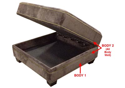 Image for Performance Storage Ottoman