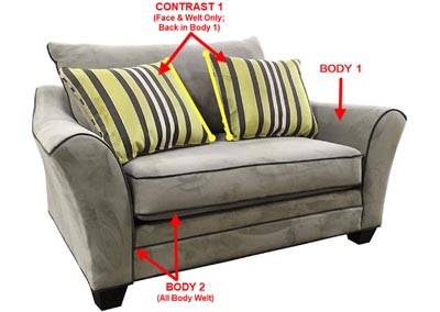 Image for Performance Double Chair w/ 2 Pillows