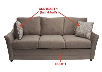 Image for Performance Fabric Sofa w/ 2 Pillows