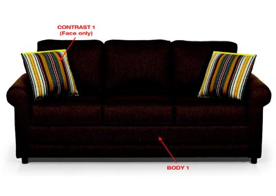 Image for Performance Queen Fabric Sleeper Sofa Gel w/ 2 Pillows