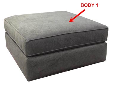 Image for Performance Square Cocktail Ottoman