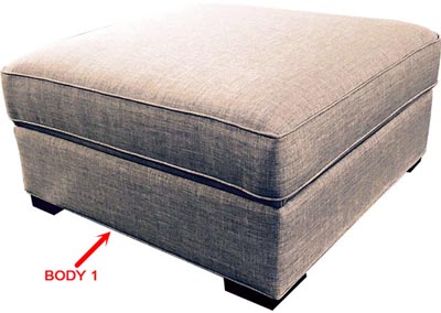 Image for Performance Square Storage Ottoman