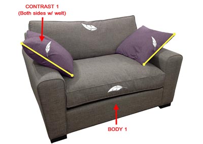 Image for Performance Double Chair w/ 2 Pillows