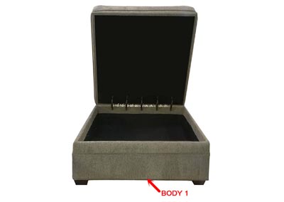 Image for Performance Square Storage Ottoman