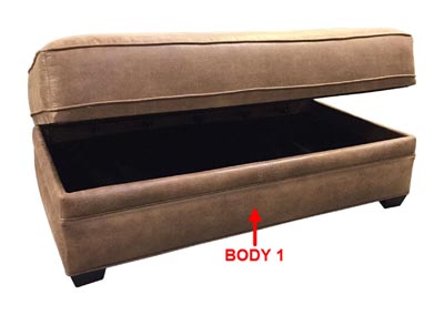 Image for Performance Rectangular Storage Ottoman
