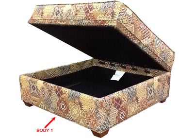 Image for Performance Square Storage Ottoman