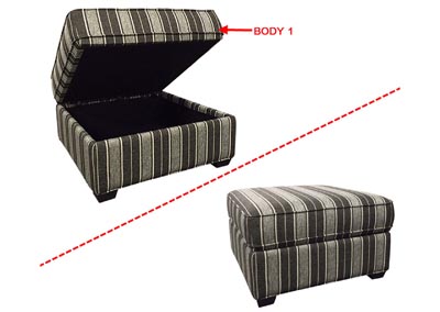 Image for Performance Small Square Storage Ottoman