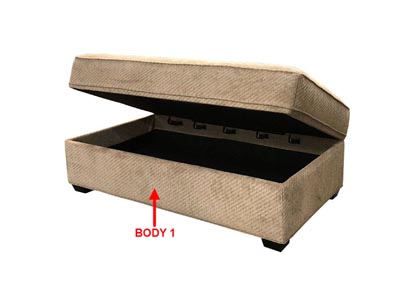 Image for Performance Rectangular Storage Ottoman