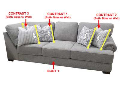 Image for Premium RSF Tux Sofa w/ 5 Pillows