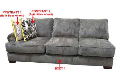 Image for Standard LSF 1 Arm Sofa w/ 2 Pillows
