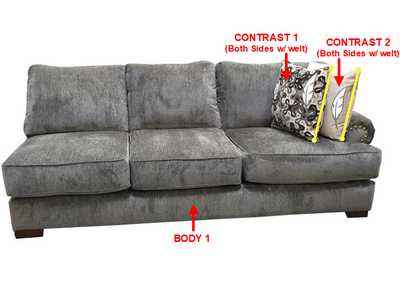 Image for Premium RSF 1 Arm Sofa w/ 2 Pillows